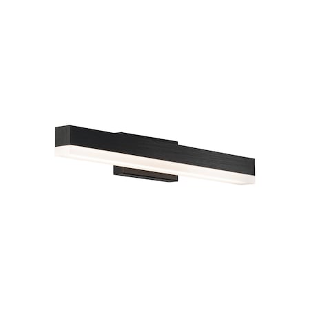 Dweled Styx 19in LED Bathroom Vanity or Wall Light 3-CCT 2700K-3000K-3500K Set to 3000K in Black WS-411